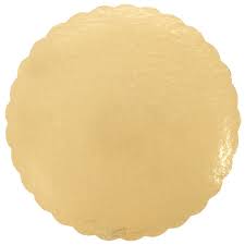 8" Cake Circle Gold Scalloped V