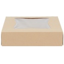 [KRAFT-10102WINDOW-SPEC] 10x10x2.5" Cake Box Kraft Window Auto
