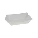 [050FD-WHITE] 1/2 lb Paper Food Dish Waxed White .5 Closeout