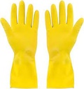 [RUBG] Gloves Rubber Large Yellow 12 Pairs