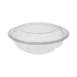 [1064PSSL] 64 oz Swirl Bowl Combo Clear Earthchoice